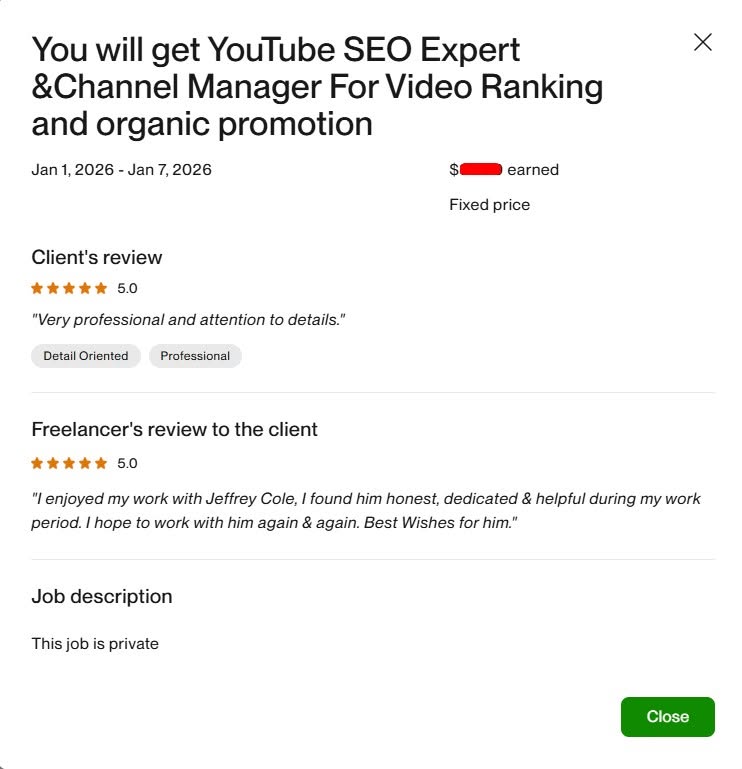 5-Star Client Feedback | Verified Project Success